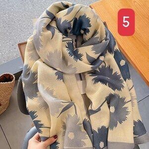 Large floral scarf